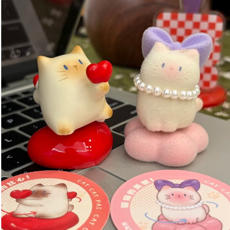 Moris Things Cat Cat Cat PAI Happy Worry-Free Turning Mystery Box เครื่องประดับหมุน