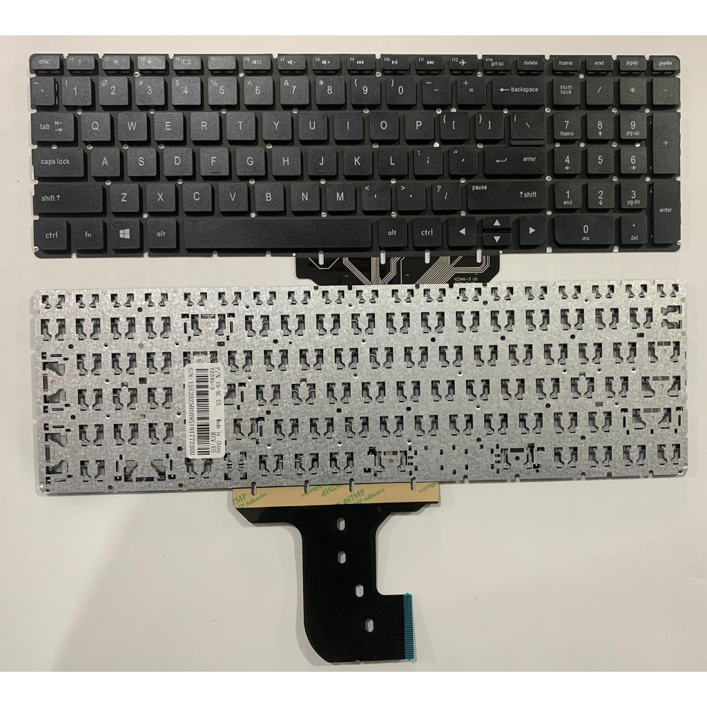 US แป้นพิมพ์แล็ปท็อปสําหรับ HP 15Q AJ006TX 15g-ad001tx 250 G4 250 G5 255 G4 256 G4 C125 C126 15-aco6