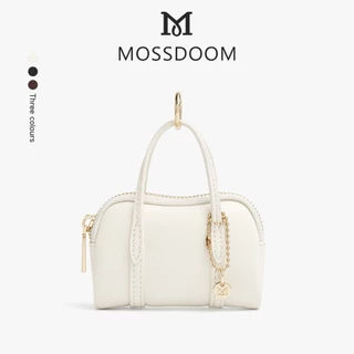 MOSSDOOM Mossie Charm กระเป๋ามินิสุดคิวท์ หนังPU ซิปโลหะสีทอง เข้าได้กับทุกสไตล์ เพิ่มความน่ารักและความลงตัว