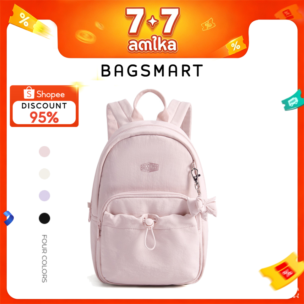 BAGSMART กระเป๋าเป้สะพายหลังมินิสำหรับผู้หญิง กระเป๋าเป้สะพายหลังวิทยาลัยสำหรับกระเป๋าเรียนน่ารักขนาด 9.7 นิ้ว