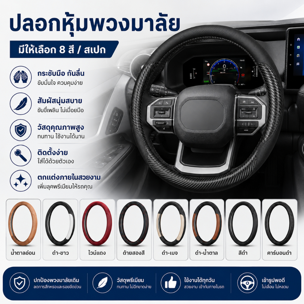 2026 TOYOTA Hilux Travo/Tranvo-e รถพิเศษเฉพาะยี่ห้อใหม่อุปกรณ์เสริมฝาครอบพวงมาลัย Domineering Dedicated การปรับเปลี่ยนภา