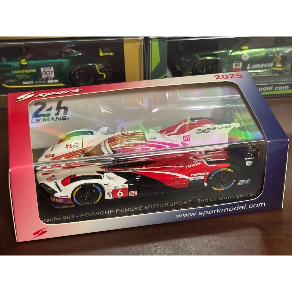 Spark 1/43 Porsche 963 2025 Leman 24 Hours Second Place