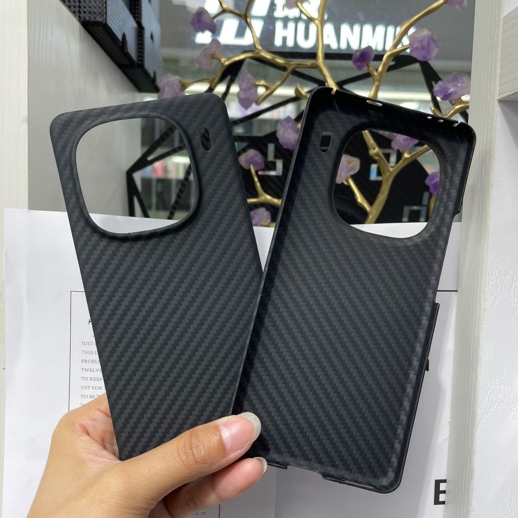 เหมาะสําหรับ Vivo IQOO12 เคสโทรศัพท์เคฟล่าร์ iqoo12Pro เคสป้องกันโทรศัพท์ไฟเบอร์อะรามิด