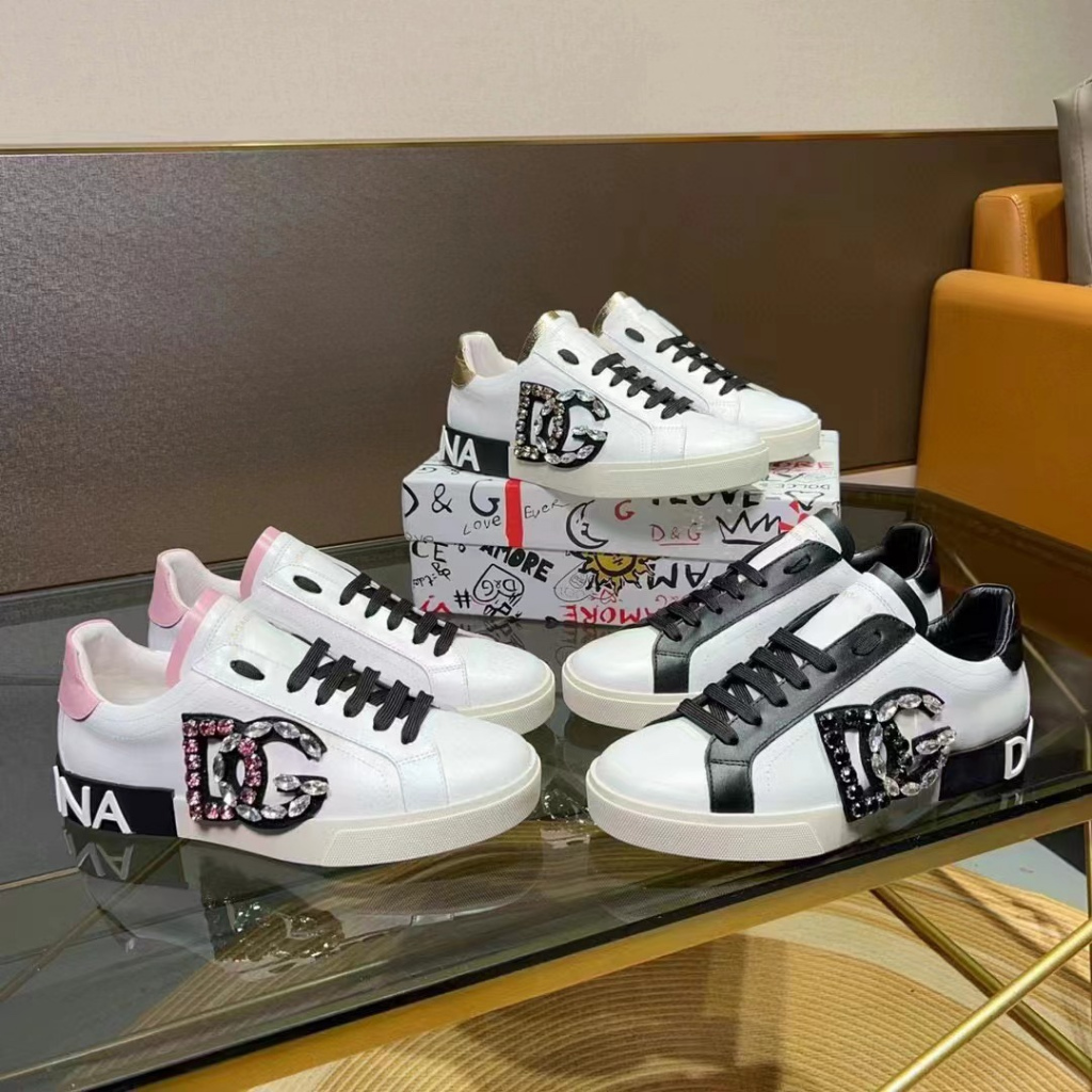 D&G dolce&gabbana รองเท้าหนังผู้ชายผู้หญิงใหม่รองเท้าเทรนเนอร์ขนาด 35-46 AA269