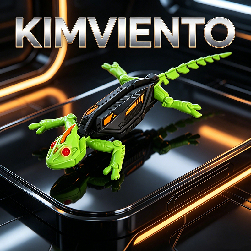 KIMVIENTO Wall-Climbing Gecko Rechargeable Remote-Controlled Gecko 360° Rotating Remote-Controlled Toy Birthday Gift