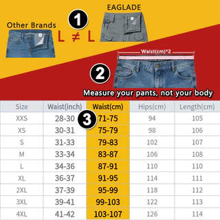 Eaglade กางเกงคาร์โก้ยุทธวิธีสําหรับผู้ชายสีเทายืดทรงสลิมฟิตกันน้ํา IX7Stretch A01