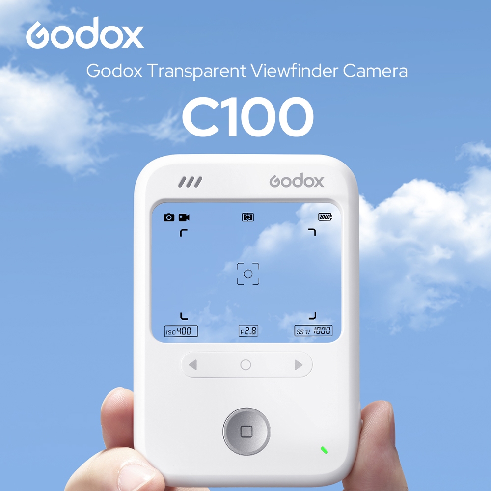 Godox C100 Retro CCD กล้องโปร่งใสช่องมองภาพแบบพกพา Vlog