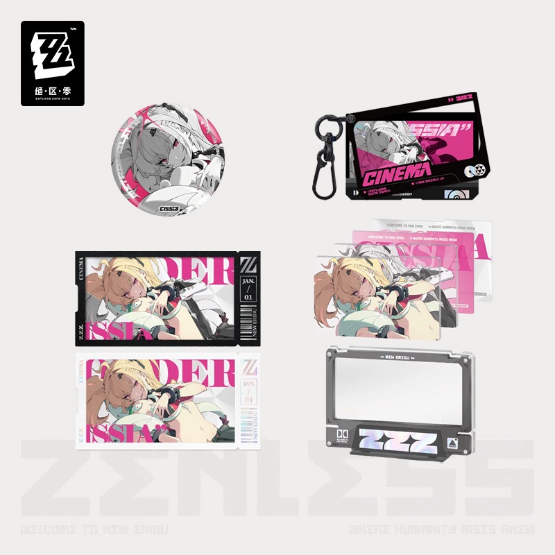 Sunsyea Zenless Zone Zero สินค้าอย่างเป็นทางการ miHoYo เดิมแท้ YH กรอบคงที่อะคริลิคใส่ชุด Metropolitan Order Division Cissia