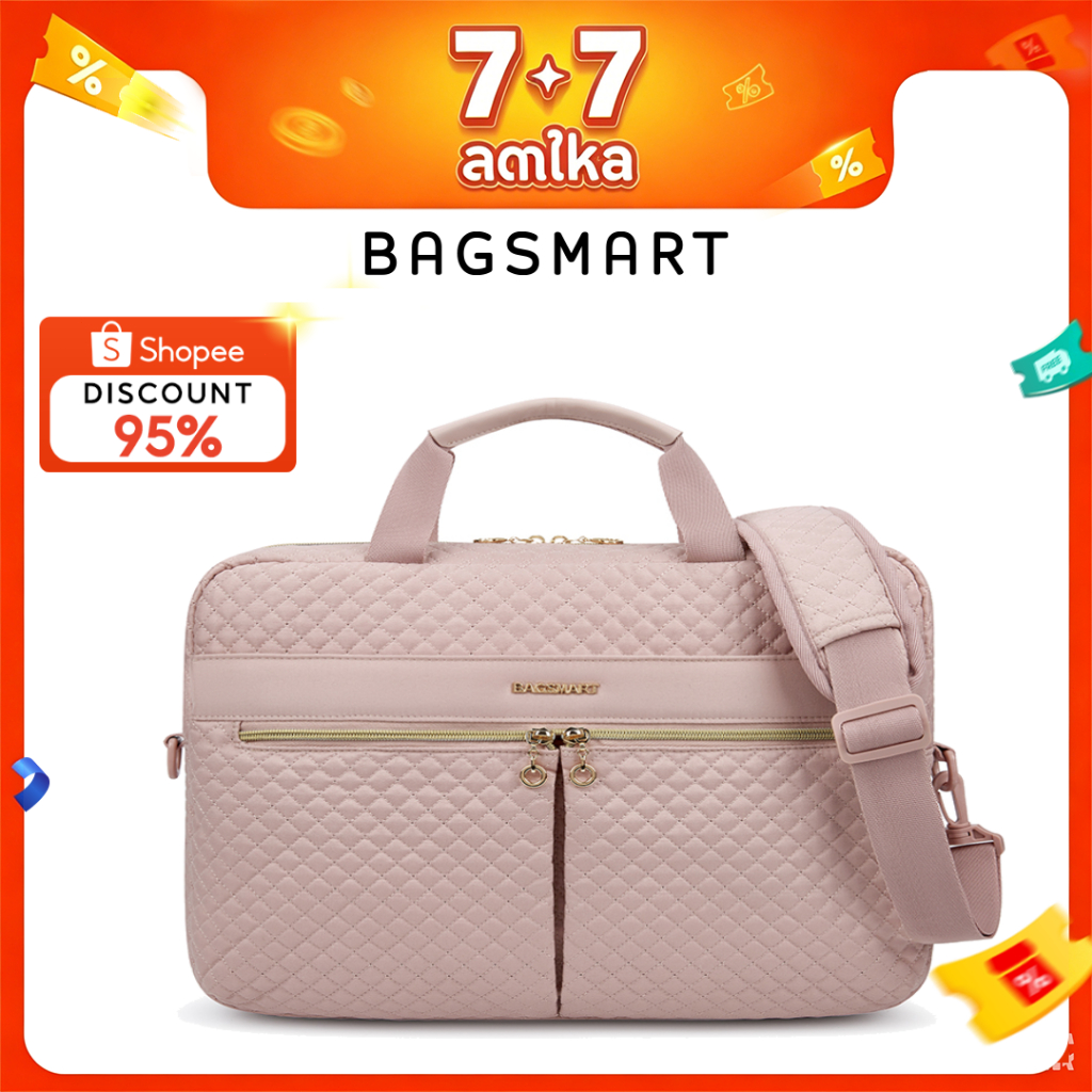 BAGSMART 15.6/17.3 นิ้วแล็ปท็อปกระเป๋าเป้สะพายหลังกันน้ำเดินทางกระเป๋าเอกสารกระเป๋าสะพายสำนักงานธุรกิจ