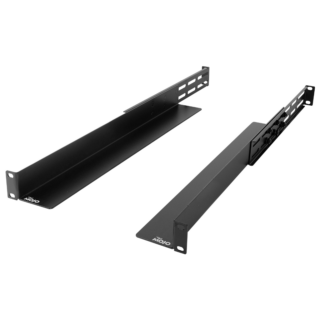 Tecmojo 1U Server Rack Rails, 4-โพสต์ชั้นวางสําหรับ Server/UPS/HPE/PowerEdge, Rack Mount ชั้นวางปรับ