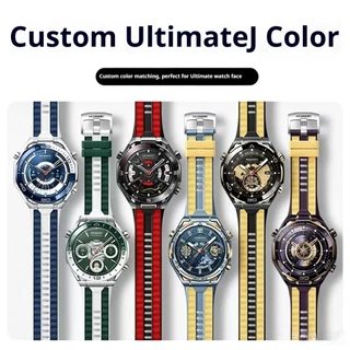 22mm dual-color ปุ่มสายนาฬิกาซิลิโคนเหมาะสําหรับ Huawei Watch Ultimate2 series, นาฬิกา series, และ GT 46mmseries