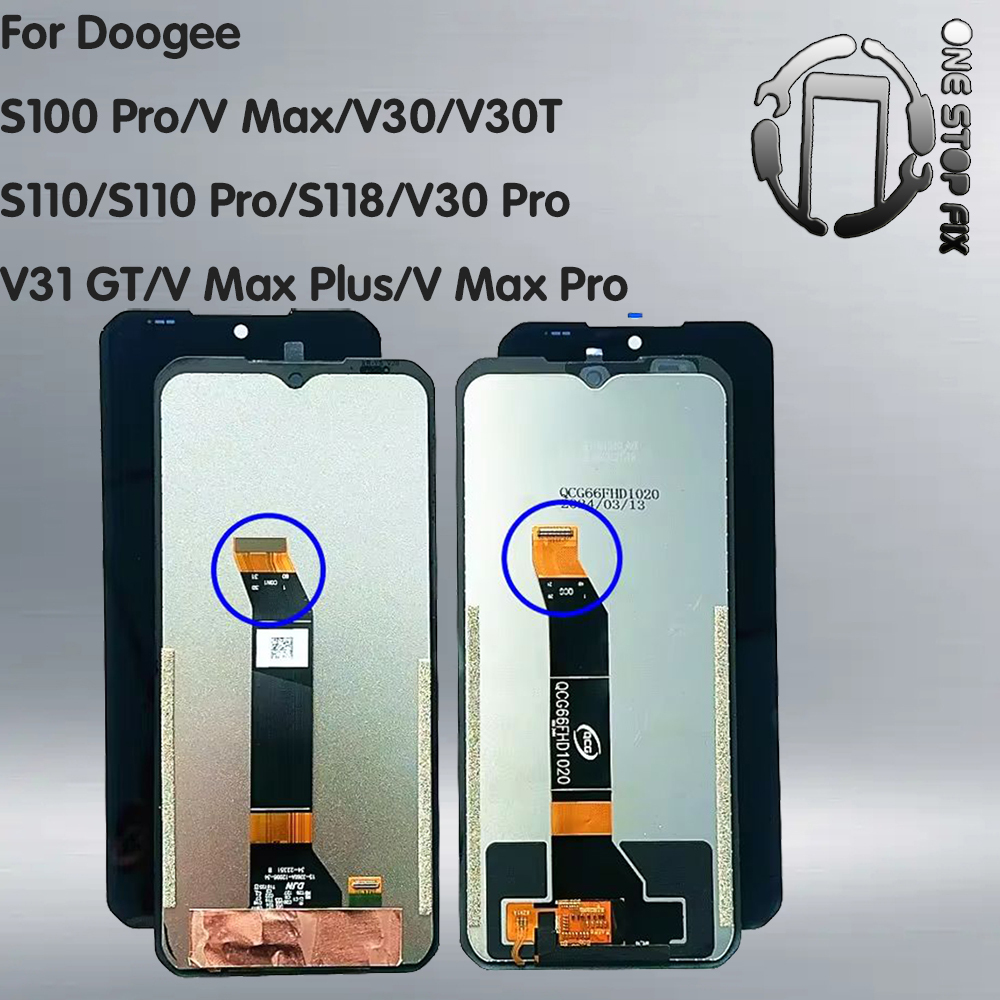 สําหรับ Doogee S100 Pro/V Max/V30/V30T/S110/S110 Pro/S118/V30 Pro/V31 GT/V Max Plus/V Max Pro LCD