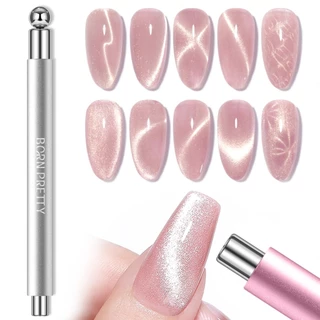 【Local】BORN PRETTY Double-ended Strong Cat Magnetic Stick 9D Multi-Function ปากกา UV เจลเคลือบเงาเล็บ Art เล็บเครื่องมือ