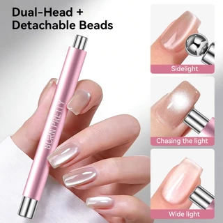 【Local】BORN PRETTY Double-ended Strong Cat Magnetic Stick 9D Multi-Function ปากกา UV เจลเคลือบเงาเล็บ Art เล็บเครื่องมือ
