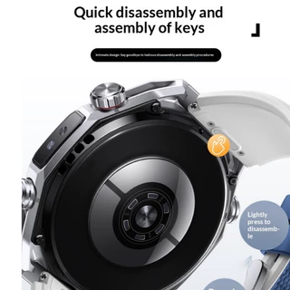 22mm dual-color ปุ่มสายนาฬิกาซิลิโคนเหมาะสําหรับ Huawei Watch Ultimate2 series, นาฬิกา series, และ GT 46mmseries