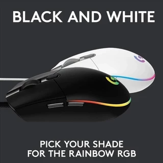 Logitech G102 G304 เมาส์เกมมิ่ง เมาส์ไร้สาย LIGHTSPEED ไฟ RGB ของแท้ [สีดำ/สีขาว]