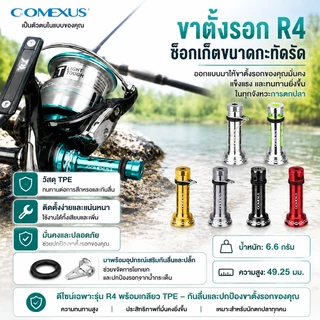 Gomexus เสากันล้ม Reel Stand โลหะผสมอลูมิเนียม Shimano เสากันล้มรอก ขาตั้งรอกตกปลากลางคืน ขาตั้ง กันล้ม สำหรับรอกตกปลา ตกปลา shimano daiwa R4