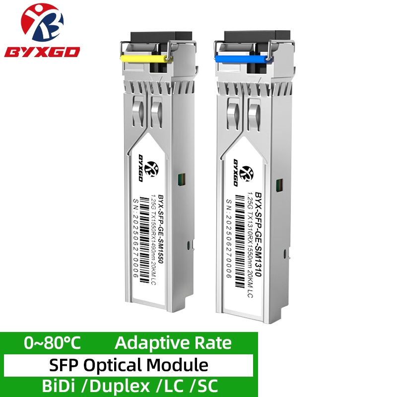 Adaptive Rate SM LC/SC SFP Optical Module, Router/Switch 1.25G/10G SFP + โมดูล, BiDi/Duplex SFP Fibe