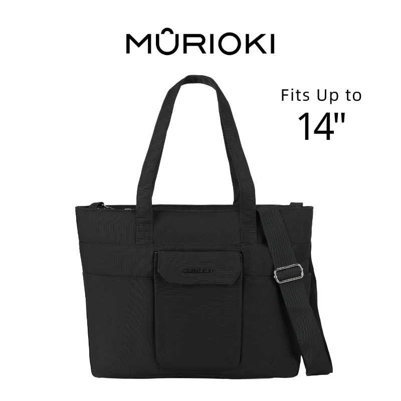 MURIOKI-Island Tote Bag ใส่ Notebook กระเป๋าโท้ทความจุขนาดใหญ่สําหรับผู้หญิงพร้ G1020 (34*13*28CM)