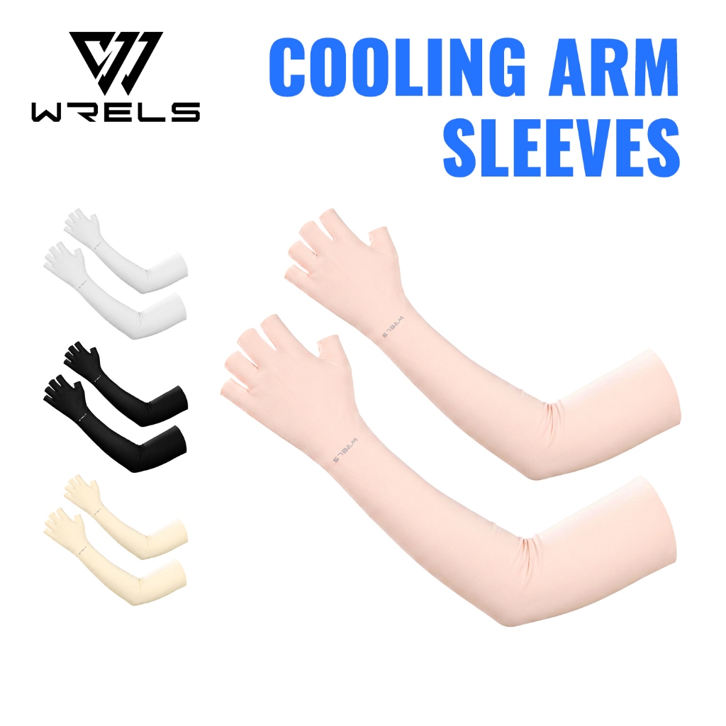 WRELS  Cooling Arm Sleeves UV Protection Breathable Sun Sleeves Moisture Wicking Driving Sports Arm 
