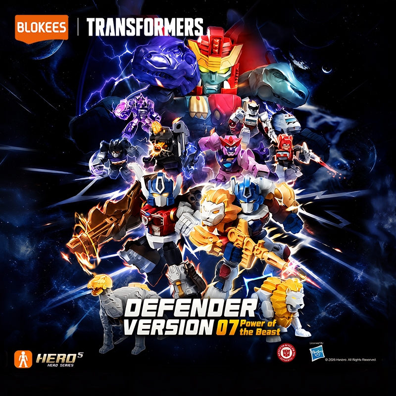 ใหม่BLOKEES TRANSFORMERS DV07 Mini Figure Blocks Blind Box Defender Version- Power of the Beast