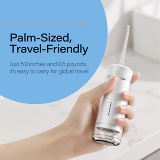 [ลดล้างสต๊อก] 【Clearance Sale】COD 2 ปี - Bezvoi Y825 Water Flosser ไร้สาย Travel, Mini Oral Irrigator พร้อมถังน้ํา Telescopic, 6 เคล็ดลับ Jet 2 Mins Power off