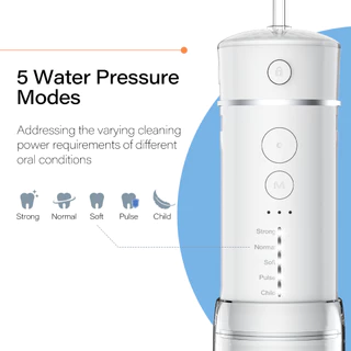 [ลดล้างสต๊อก] 【Clearance Sale】COD 2 ปี - Bezvoi Y825 Water Flosser ไร้สาย Travel, Mini Oral Irrigator พร้อมถังน้ํา Telescopic, 6 เคล็ดลับ Jet 2 Mins Power off