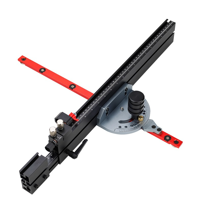 จ่ายเมื่อได้สินค้าตารางเลื่อย Miter Gauge รั้วพร้อมมุม & มาตรฐาน 3/4x 3/8 T-Slotted Miter Bar, Precision Miter Gauge สําหรับตารางเลื่อยชุด Telescoping รั้วอลูมิเนียม