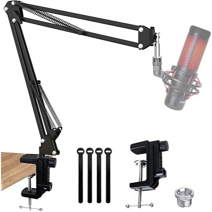 แขนบูม QuadCast, แขนไมค์ไมโครโฟนสําหรับ HyperX QuadCast SoloCast Blue Yeti Fifine AM8 และไมโครโฟนส่ว