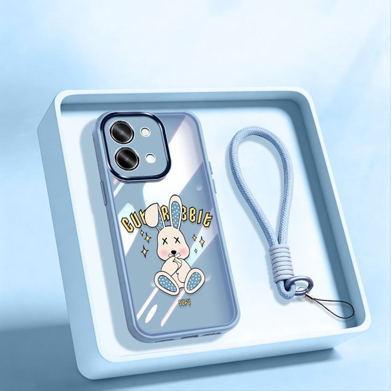 YBDเคสโทรศัพท์สําหรับVivo Y31D 4G Y05 Y11D Y21 Y11 Y51 Pro Y500S Y5X 5Gแฟชั่นชายแดนสีม่วงการ์ตูนสัตว์มือสายรัดข้อมือกันกระแทกฝาครอบป้องกัน