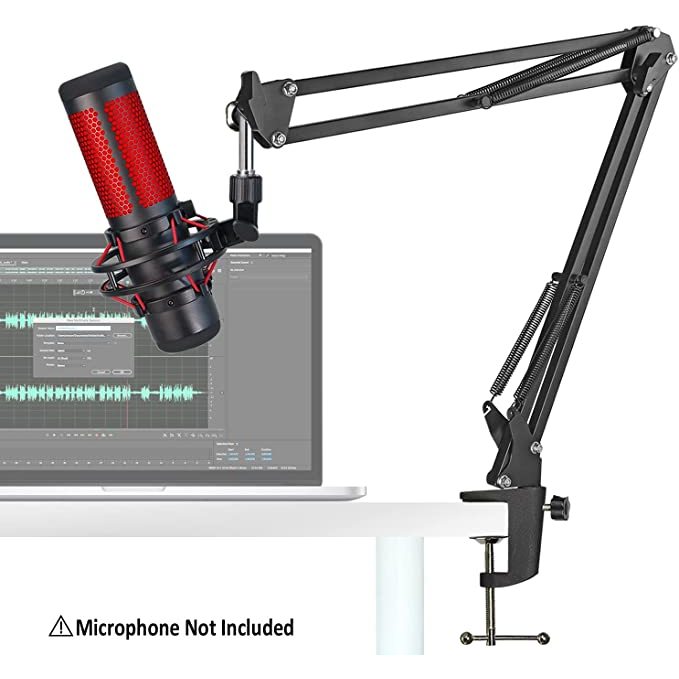 แขนบูม QuadCast, แขนไมค์ไมโครโฟนสําหรับ HyperX QuadCast SoloCast Blue Yeti Fifine AM8 และไมโครโฟนส่ว