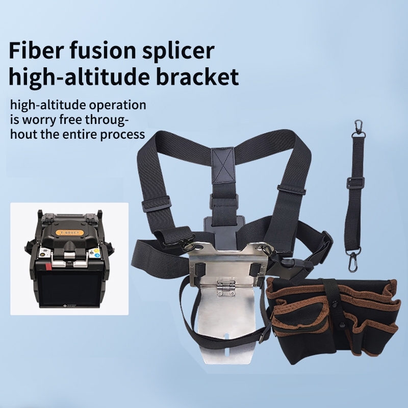 Universal Fiber Optic Fusion Splicer Aerial Work Stand Strap Adjustable Holder FTTH Telecom Fiber Op