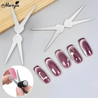 Monja ปากกาแม่เหล็ก 3D สําหรับทําเล็บเจลยูวี หลายเส้น magnetic cat eye nail polish gradient tool