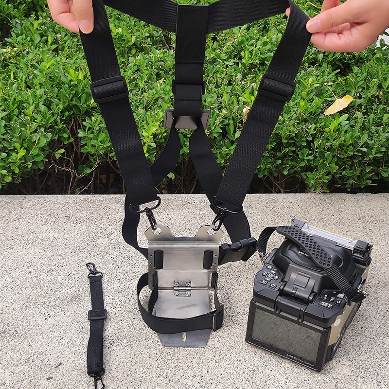 Fiber Optic Fusion Splicer Stand Strap Universal Adjustable Aerial Working Holder FTTH Fiber Cable ก