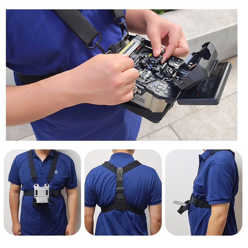 ขายร้อนไฟเบอร์ออปติก Fusion Splicer Aerial Work Stand ปรับ Splicer แขวนสายรัด FTTH Fiber Optic เครื่