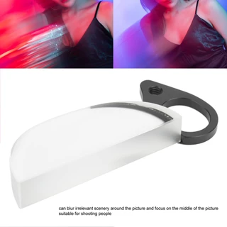 Andoer-th 80 มม. กล้องเลนส์ Prism Optical Handheld Effect Effect Filter Half Moon Photography อุปกรณ์เสริมสำหรับการถ่ายภาพบุคคล