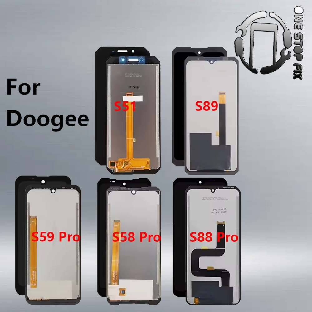 LCD สําหรับ Doogee S51 S61 S61 Pro S89 S59 Pro S58 Pro S88 Pro เปลี่ยน