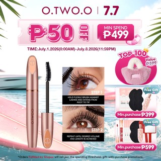 O.Two.O 4d Silk Fiber Eyelash Mascara Long Lasting Eye Makeup Classic Black Natural