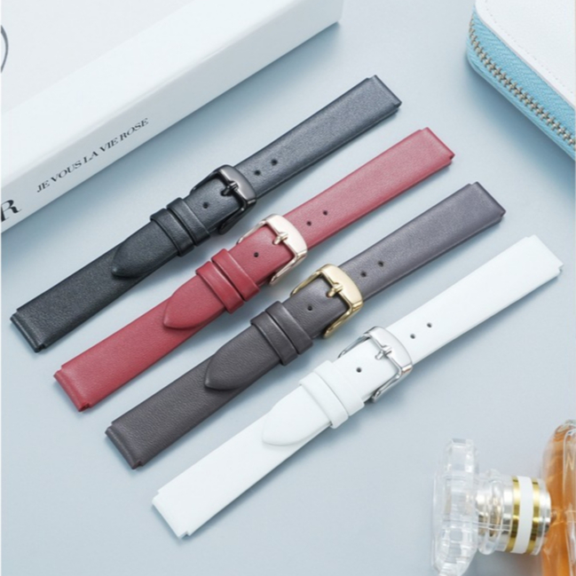 เหมาะสําหรับ CK Watch สายหนังแท้ K6C231/6C235/6C236 Ultra-Thin Soft นูนผู้หญิง
