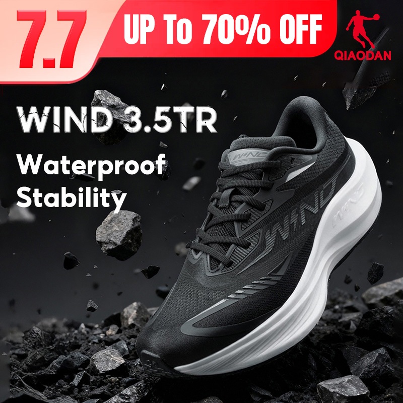 Qiaodan WIND 3.5TR รองเท้าวิ่งผู้ชายฤดูหนาวการฝึกอบรม Shock ดูดซับ Anti-Slip Rebound QDB023254297