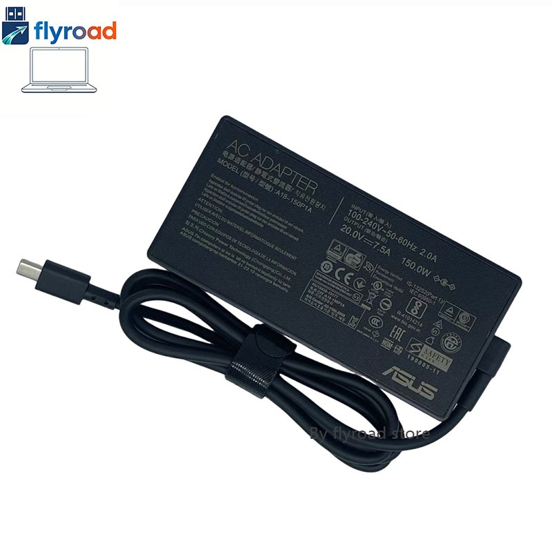 สี่เหลี่ยมผืนผ้า 150W 20V 7.5A เคล็ดลับสําหรับ ASUS Gaming V16 V3607 V3607VU V3607VJ 16 อะแดปเตอร์แล