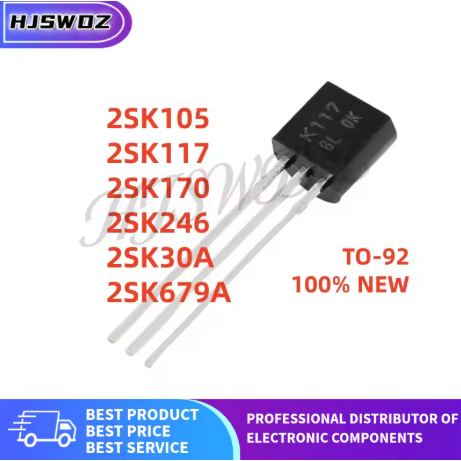 10 ชิ้นแบรนด์ใหม่ 2SK170 2SK117 2SK105 2SK679A 2SK246 2SK30A K170 K117 K105 K679A K246 K30A 2SK117-B