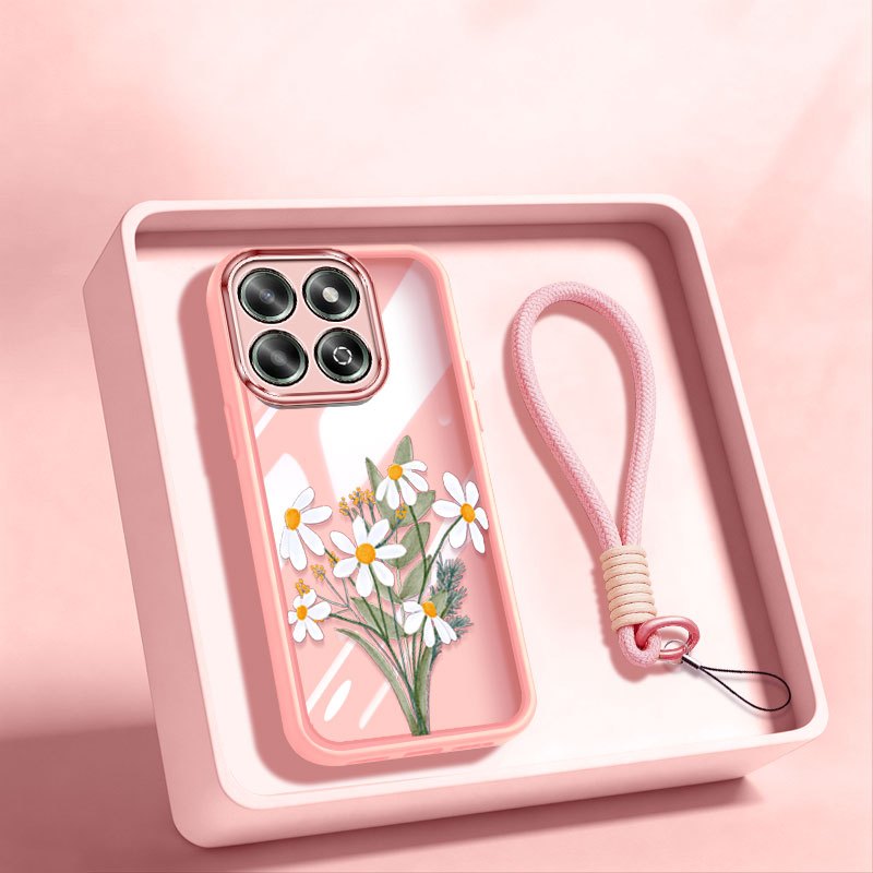 YBD เคสโทรศัพท์สําหรับ infinix Note 60 Pro Note Edge X6887 X6878 X6879 Minimalist Daisy ลืม-Me-ไม่ดอ