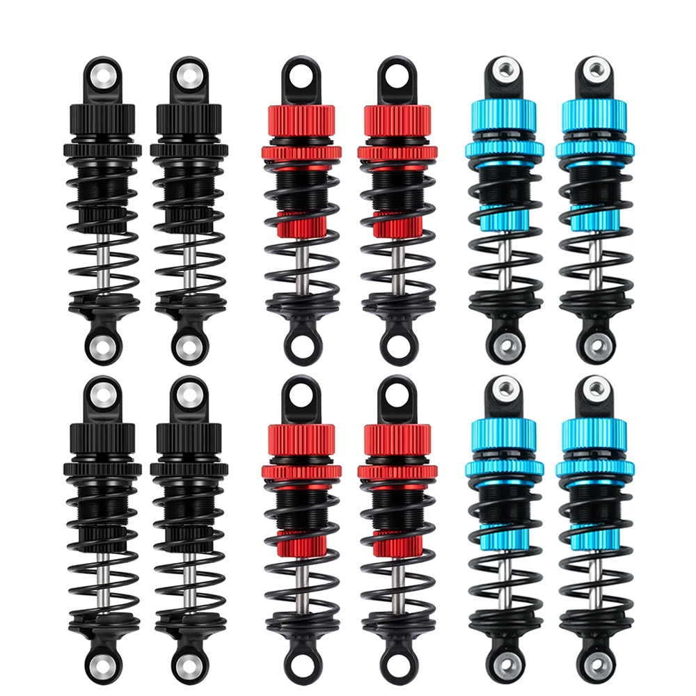 1/10 RC Drift รถ 4 ชิ้นอลูมิเนียมด้านหน้าด้านหลังน้ํามันบรรจุ Shock Damper 55 มิลลิเมตร 62 มิลลิเมตร Fit Tamiya TT02 เปลี่ยนอุปกรณ์เสริม