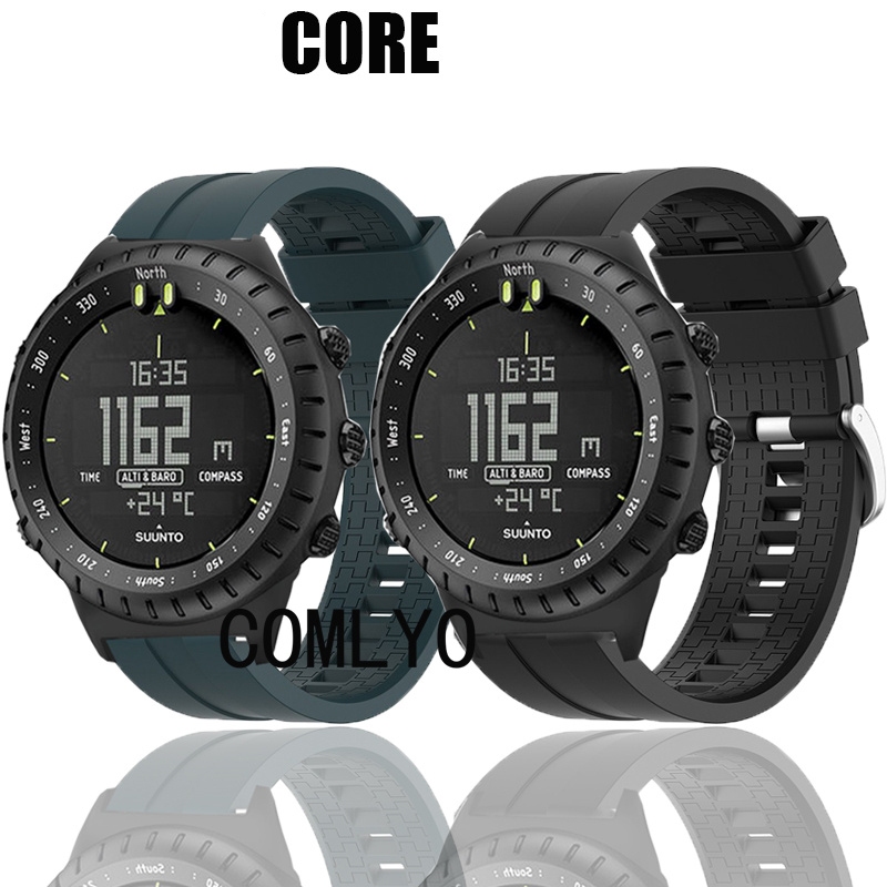 สําหรับ Suunto Core สายนาฬิกาซิลิโคนสายรัดข้อมือกีฬานุ่มผู้หญิงผู้ชาย Outoor เข็มขัด