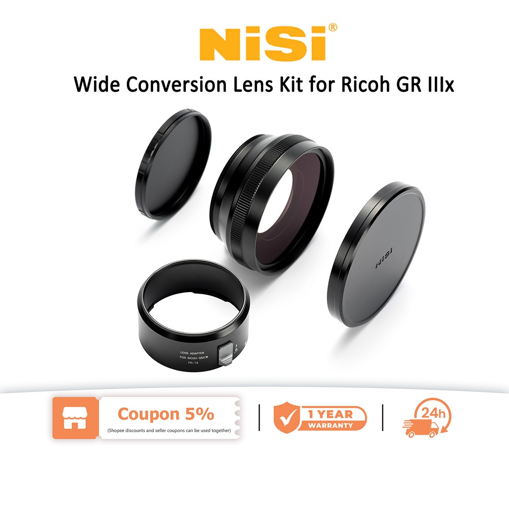 ชุดเลนส์แปลงกว้าง NiSi สําหรับ Ricoh GR IIIX
