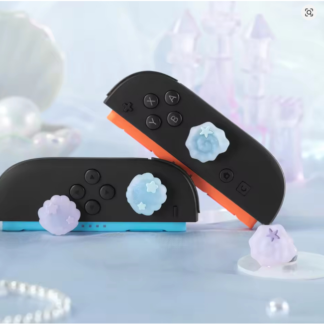 EekShare แมวน่ารักซิลิโคน Thumb Grips สําหรับ Nintendo รูปที่ 2
