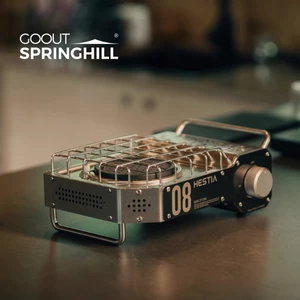 Gooutspringhill เตาแก๊สเตาขนาดเล็กแบบพกพา Outdoor Camping Picnic Cooktop เตาแก๊สบิวเทนแก๊ส BBQ Masak