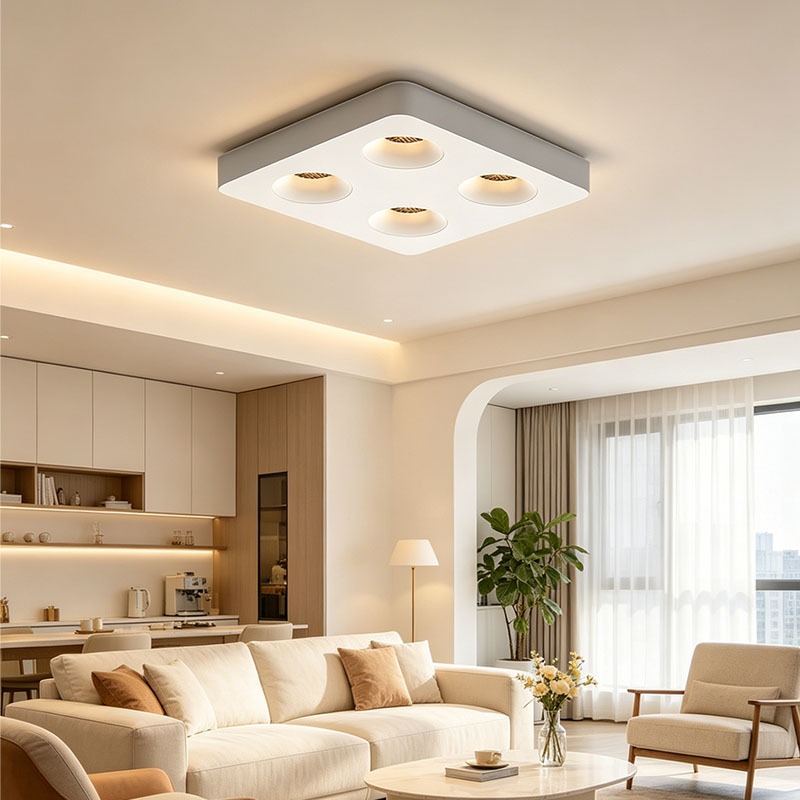 OneFire_Lighting ห้องนั่งเล่น โคมไฟเพดาน มินิมอล ไฟ Led เพดาน ห้องนอน โคมไฟติดเพดาน