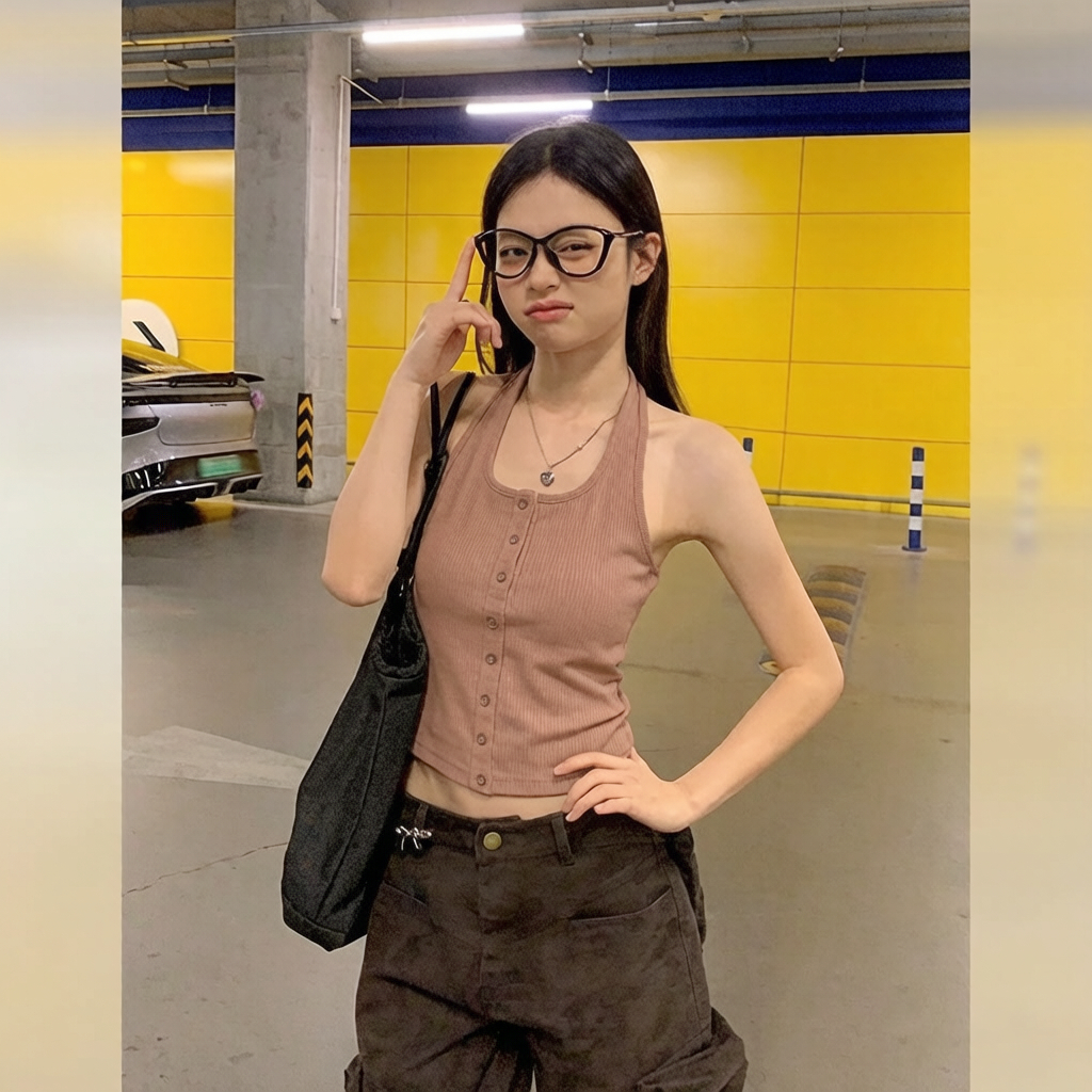เสื้อกั๊กสั้นทรงสลิม สไตล์ทันสมัย
